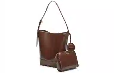 Charles & Keith Bucket Bag Dark Brown