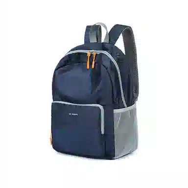 红蜻蜓 旅行背包运动风轻便通勤百搭电脑健身徒步 织物 双肩包 常规 男女同款情侣款 蓝色