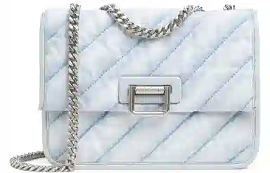 Charles & Keith Denim Flap Chain Bag