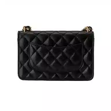 Chanel Quilted Leather Shoulder Bag Black