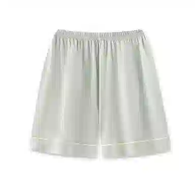 夏芬妍 简约休闲舒适时尚纯色纯棉翻领家居服亲肤宽松短袖短裤可外穿睡衣套装 女款