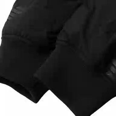 Emporio Armani FW22 Logo Print Puffer Jacket Black