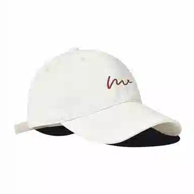 雅鹿优选 时尚简约波浪刺绣学生百搭休闲运动风户外防晒遮阳大头围显脸小 棉 鸭舌帽 男女同款情侣款