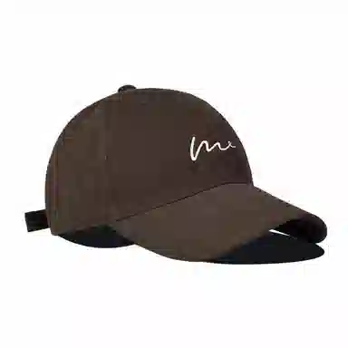 雅鹿优选 时尚简约波浪刺绣学生百搭休闲运动风户外防晒遮阳大头围显脸小 棉 鸭舌帽 男女同款情侣款