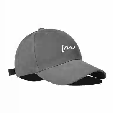 雅鹿优选 时尚简约波浪刺绣学生百搭休闲运动风户外防晒遮阳大头围显脸小 棉 鸭舌帽 男女同款情侣款