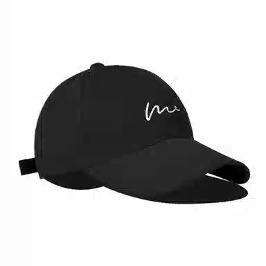 雅鹿优选 时尚简约波浪刺绣学生百搭休闲运动风户外防晒遮阳大头围显脸小 棉 鸭舌帽 男女同款情侣款