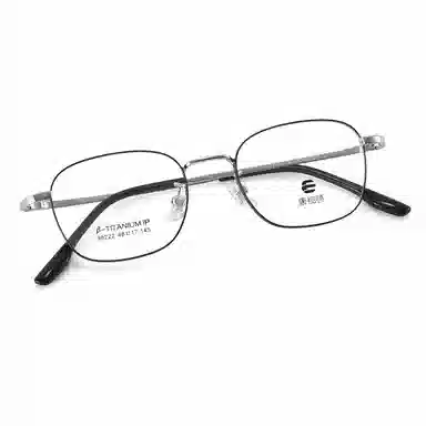 【联系客服可选配镜套餐】 康视顿 时尚商务 β钛板材镜架 方形 光学镜架 男女同款情侣款