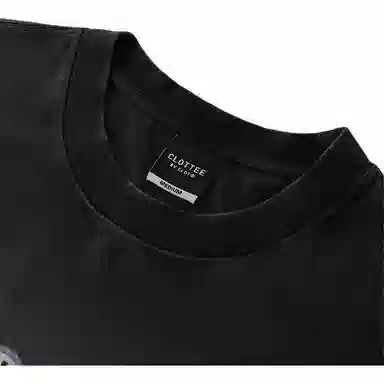 CLOT绘 Series Washed Crewneck T-Shirt Black