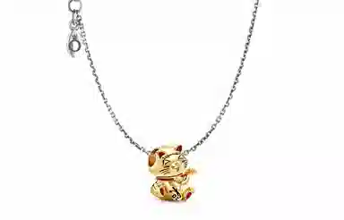 Pandora Shine Lucky Cat Charm Gold
