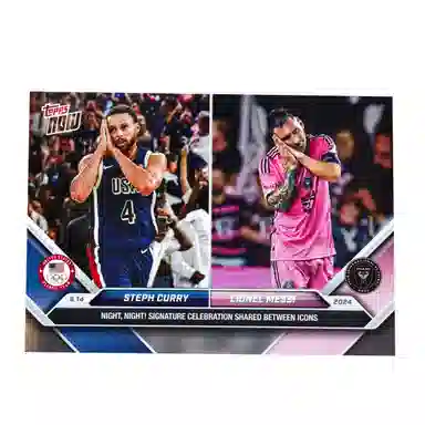 Topps 2024Curry Messi Night