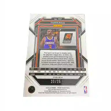 PANINI 2022-23 2025 PRIZM