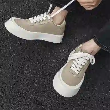 时尚舒适透气潮流 生活休闲 低帮 帆布鞋 男款