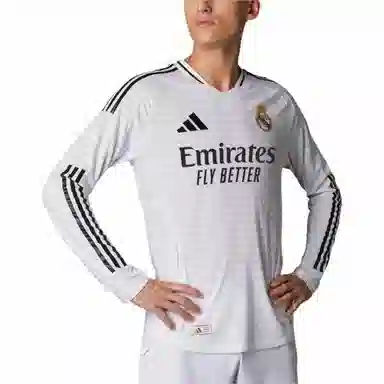 adidas REAL MADRID 2425 LONG SLEEVE HOME AUTHENTIC JERSEY