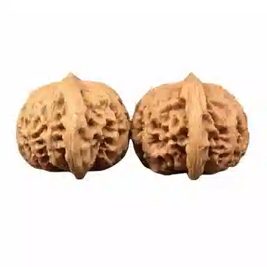 凯真 新中式国潮把玩件四座楼狮子头官帽苹果圆  盘玩手持爆肉密实 文玩核桃 把件 男女同款情侣款 节日礼盒装送人