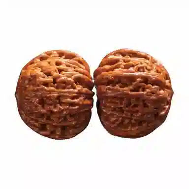 凯真 新中式国潮把玩件四座楼狮子头官帽苹果圆  盘玩手持爆肉密实 文玩核桃 把件 男女同款情侣款 节日礼盒装送人