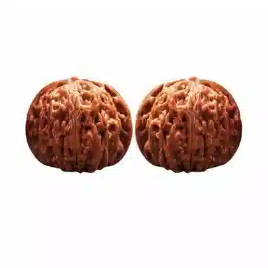 凯真 新中式国潮把玩件四座楼狮子头官帽苹果圆  盘玩手持爆肉密实 文玩核桃 把件 男女同款情侣款 节日礼盒装送人