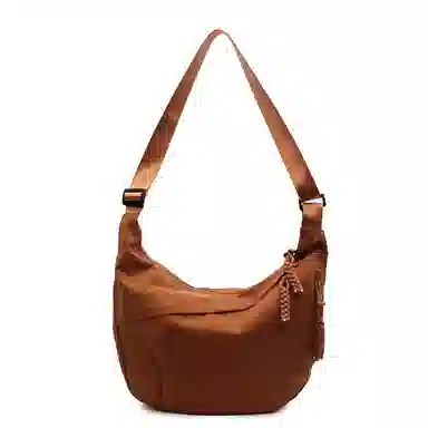 雅鹿 日系纯色时尚上课通勤简约百搭运动 布 单肩斜挎包 男女同款情侣款 多色