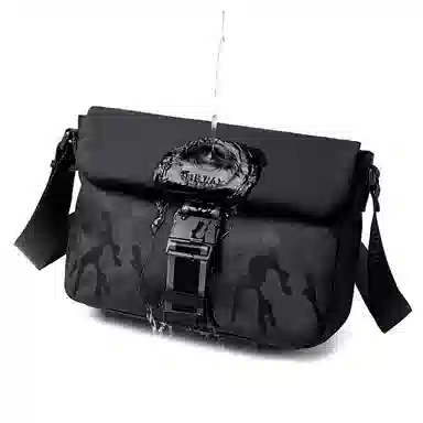 BJIAX Casual Sport Sling Bag Black Camo