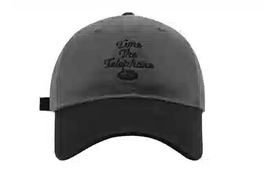 日系复古潮牌字母刺绣棒球帽四季百搭大帽檐遮阳户外运动帽 韩版棉质街头时尚撞色显脸小帽 时尚鸭舌帽 男女同款情侣款