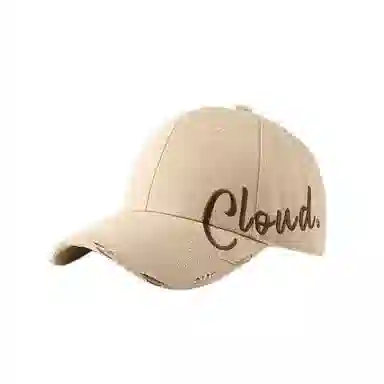 艾佳微 夏季字母刺绣大头围显脸小棒球帽 户外出行遮阳防晒百搭 棉 鸭舌帽 男女同款情侣款