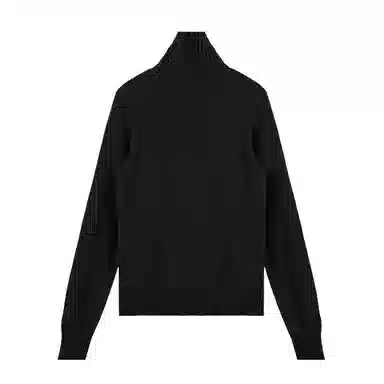 普鲁士多特蒙德 高领舒适纯色休闲长袖针织衫 女款