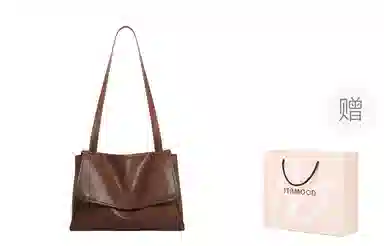 妙迪 秋冬休闲百搭气质通勤高级感大容量翻盖邮差包托特包电脑包 植鞣头层牛皮 单肩斜挎包 常规 女款 复古棕