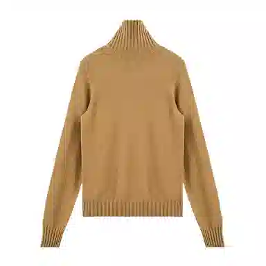 普鲁士多特蒙德 高领舒适纯色休闲长袖针织衫 女款