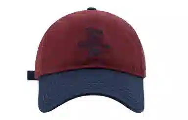 日系复古潮牌字母刺绣棒球帽四季百搭大帽檐遮阳户外运动帽 韩版棉质街头时尚撞色显脸小帽 时尚鸭舌帽 男女同款情侣款