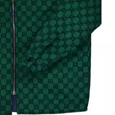Gucci Logo Zip Jacket Green