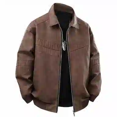 LISENPOK Vintage Leather Jacket