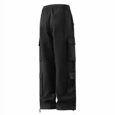 大卫贝肯 美式复古字母刺绣抽绳简约宽松机能风直筒户外通勤多口袋工装裤 男女同款