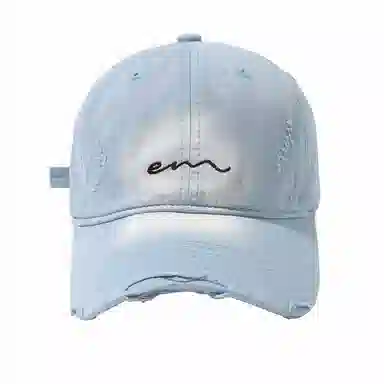 【好搭配】 南极人 个性渐变美式做旧磨边棒球帽子加深宽檐百搭显脸小显白春夏季遮阳防晒 软顶 鸭舌帽 男女同款情侣款