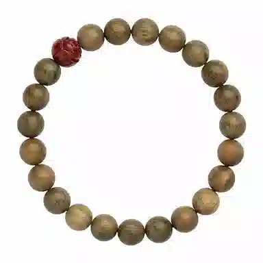 九华山 新中式莲花楼文玩盘玩佛珠 绿檀 手串 男女同款情侣款