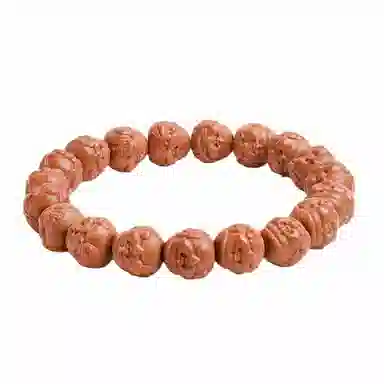 木盛缘 手工精雕弥勒佛财神佛珠 猴头核桃 手串 男女同款情侣款