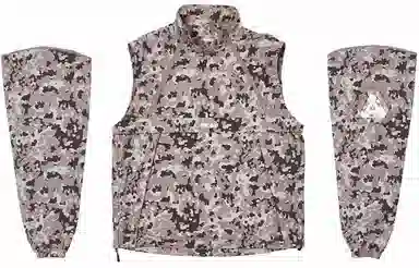 PALACE SS22 Zip Off Gilet Jacket Urban Camo Logo