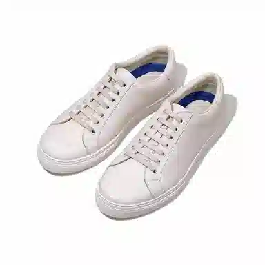 头层牛皮 时尚英伦风百搭简约舒适板鞋 潮流必备板鞋 男款 纯净白色
