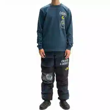 The North Face x Brain Dead Long Sleeve Tee Blue