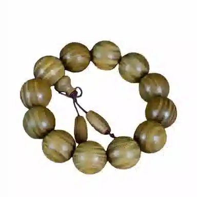 鶄鲤 佛珠 绿檀 手串 男女同款情侣款