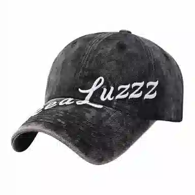 优莲茵 大帽檐显脸小 水洗做旧字母刺绣弯沿 百搭复古款遮阳防晒帽 棉 鸭舌帽 男女同款情侣款