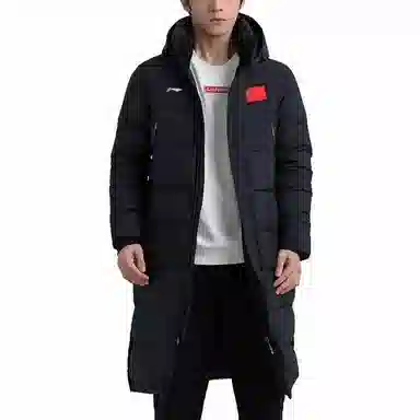 LiNing Badminton Series Long Down Coat Black