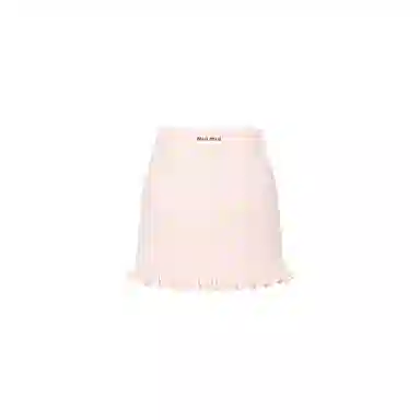 Miu Miu SS22 Plaid Skirt Pink