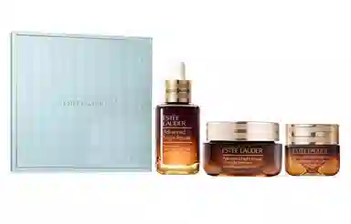 雅诗兰黛 小棕瓶精华眼霜大棕罐膜霜护肤套装 紧致滋润