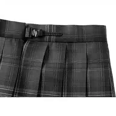 东鲸岁时记 学院风修身长袖衬衫格子伯克利半身裙针织开衫制服 女款