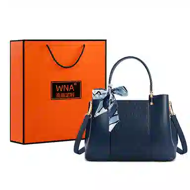 维尼奥 新中式刺绣高级感百搭大容量气质妈妈包通勤 合成革 手提包单肩斜挎 中号 女款 黑色/杏色/红色/蓝色