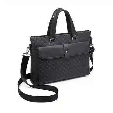 老人头 百搭通勤休闲商务 合成革 斜挎单肩手提包 男款 多色