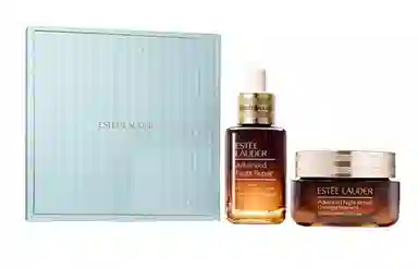 雅诗兰黛 小棕瓶精华眼霜大棕罐膜霜护肤套装 紧致滋润