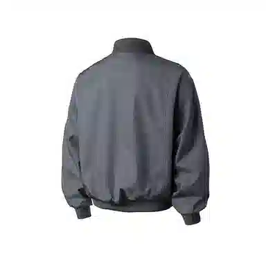 布客行 休闲宽松机车教练落肩风纯色单品夹克 男女同款