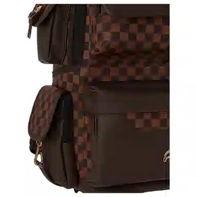 Sprayground Checkered Zipper Backpack