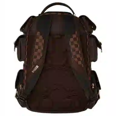 Sprayground Checkered Zipper Backpack