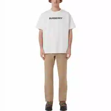 Burberry Logo Print T-Shirt White